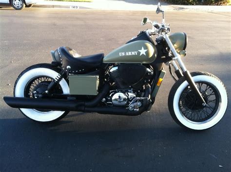 Army Custom Bobber | Honda shadow, Shadow bobber, Honda shadow bobber