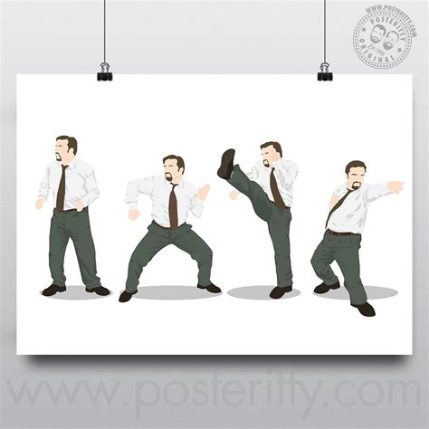 David Brent - The Office Comic Relief Dance - Minimalist Poster ...