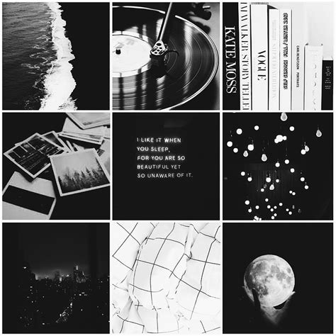 2K Free download | Aesthetic Mood Board// Black & White, space ...