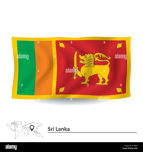 Flag of Sri Lanka - vector illustration Stock Vector Image & Art - Alamy