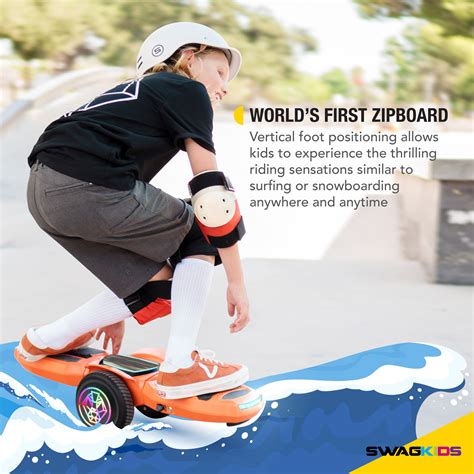 SWAGTRON ZipBoard Shuttle - All-New Electric Ride for Kids and Youth