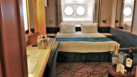 Royal Caribbean Grandeur of the Seas Stateroom 3504 Tour Deck 3 Room 504 Starboard Side Forward ...