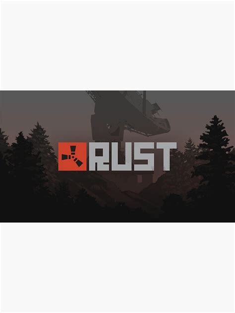 "Rust Video Game Cover " Poster for Sale by Vintage-Travler | Redbubble