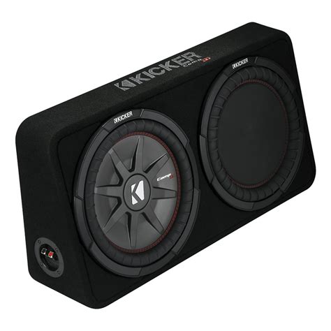 Kicker CompRT 12 Inch Subwoofer in Thin Profile Enclosure 4-Ohm 500W RMS: 48TCWRT124