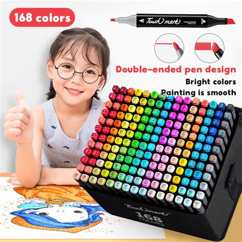 168 Color set Marker Pens Dual Tip Alcohol Felt Permanent Artist Art School Supplies | Shopee ...