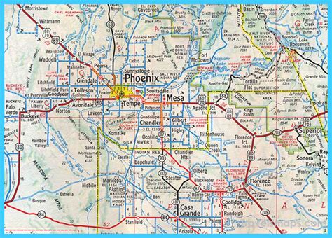 Map of Phoenix - TravelsMaps.Com