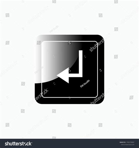 Introduzca el icono del botón. Botón: vector de stock (libre de regalías) 1785578987 | Shutterstock