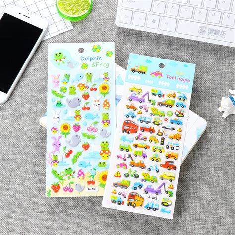 1 PCS New Children Cute Cartoon Waterproof Kindergarten Reward Stickers ...