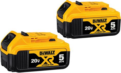 Dewalt 20V Max 5Ah and 6Ah Battery 2-Packs are on Sale