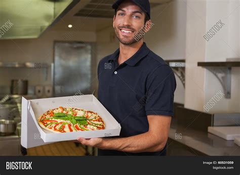 Happy Pizza Delivery Image & Photo (Free Trial) | Bigstock