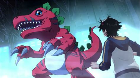 Agumon evolve Tyrannomon : Digimon survive Evolution - YouTube