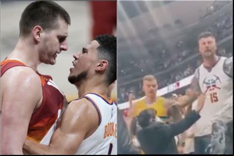 Watch Nikola Jokić's Brothers Almost Jump Out of Stands to Beat Up Devin Booker - BlackSportsOnline