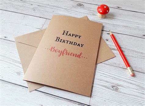 Boyfriend Birthday Card Birthday Greetings Boyfriend Cards - Etsy UK