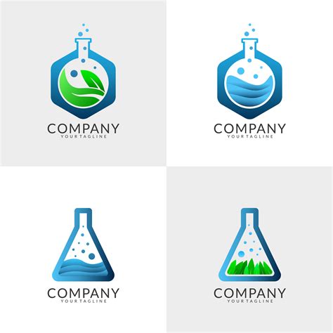 Laboratory Logo Design Set 830139 Vector Art at Vecteezy