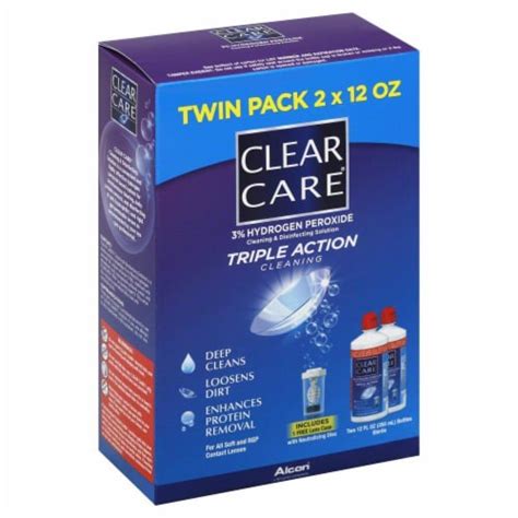 Alcon Clear Care Contact Lens Solution, 2 ct/ 12fo - Kroger