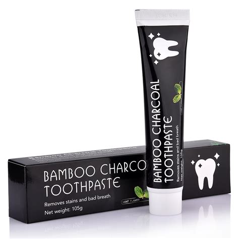 Bamboo Charcoal Toothpaste Teeth Whitening Black Toothpaste Remove Stains Oral Hygiene ...