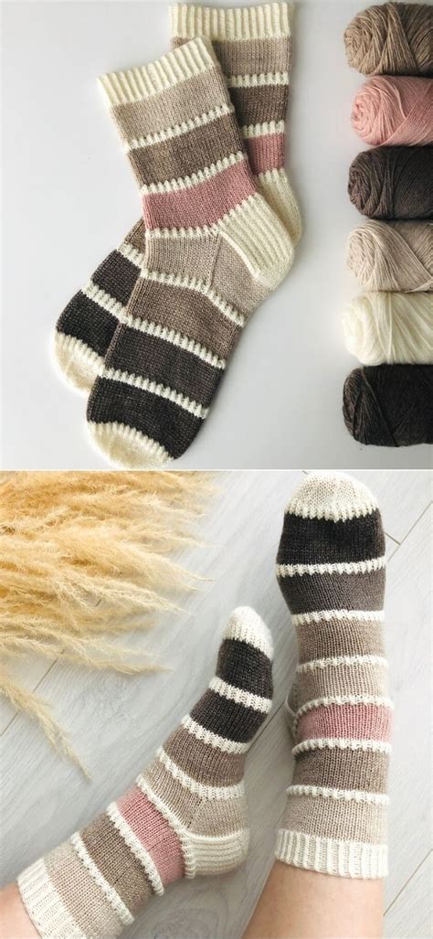 Color Palette Socks Free Crochet Pattern | Sock knitting patterns ...