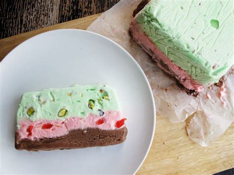 Spumoni Ice Cream Terrine Recipe | Recipe | Spumoni recipes, Spumoni ice cream, Desserts