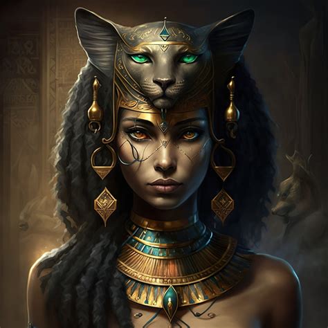 Egyptian Goddess Bastet Art 4k - Etsy