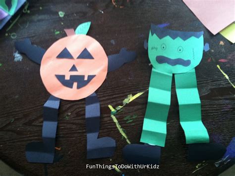 construction paper Halloween crafts