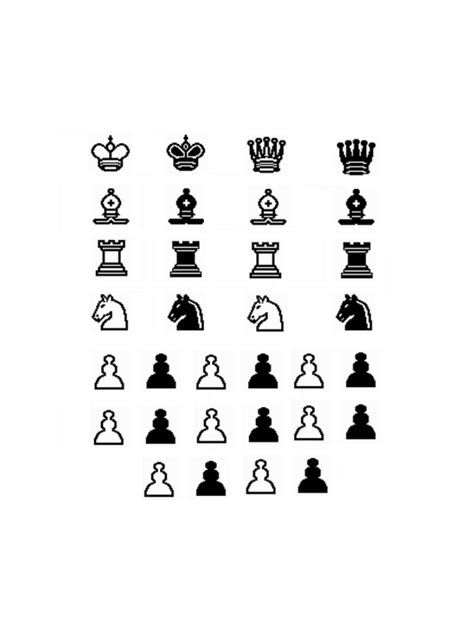 Free Printable Chess Pieces - Printable Word Searches