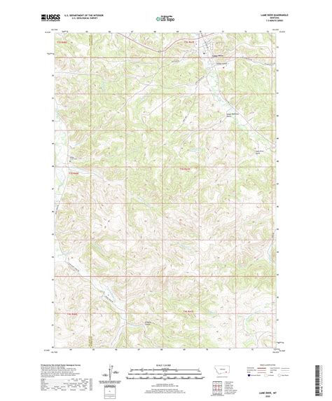 Lame Deer Montana US Topo Map – MyTopo Map Store