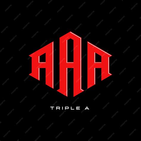 Premium Vector | Triple a logo vector icon template