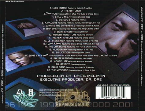 Dr. Dre - 2001: 1st Press. CD | Rap Music Guide