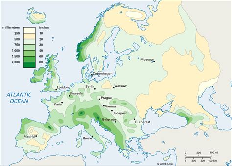 Europe Annual Rainfall [1600 × 1148] : r/MapPorn