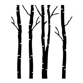 Birch Tree Silhouette Vector at GetDrawings | Free download