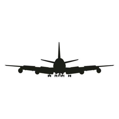 Airplane silhouette front view #AD , #Affiliate, #ad, #silhouette, # ...