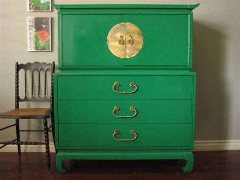 European Paint Finishes: Hollywood Regency Emerald Green Chest~ | Green ...