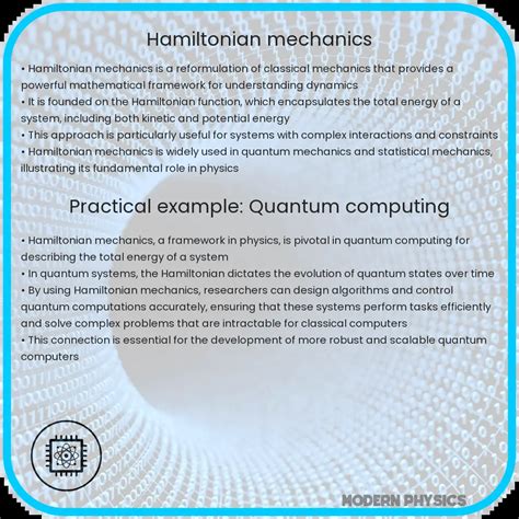 Hamiltonian Mechanics | Principles, Applications & Theory