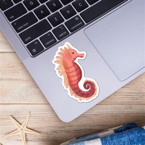 Red Sea Horse Sticker – Big Moods