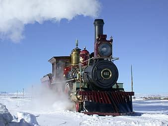 steam locomotive, snow, winter, railway, railroad, train, engine, travel, old, retro, smoke | Pikist