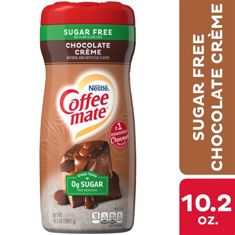 Coffee mate Chocolate Creme Sugar Free Powder Coffee Creamer 10.2 oz. - Walmart.com - Walmart.com