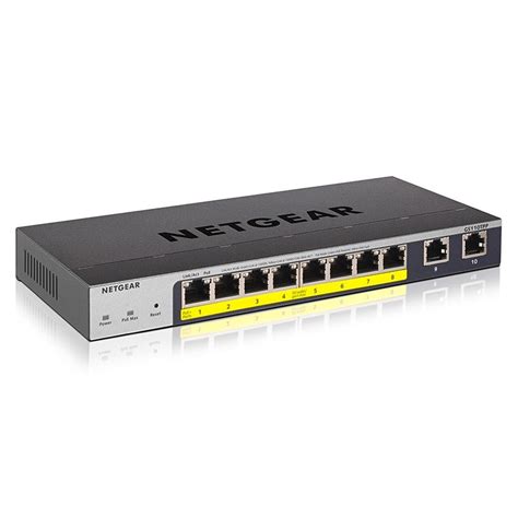 NETGEAR 8 PORT POE PLUS GIGABIT SMART MANAGED PRO SWITCH WITH CLOUD MANAGEMENT