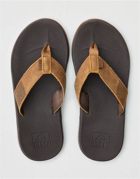 Reef Men's Fanning Low Leather Flip Flops