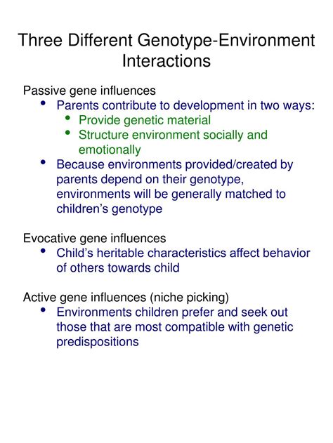 PPT - Gene-Environment Interactions PowerPoint Presentation, free download - ID:312031