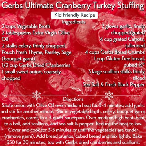 Gerbs Ultimate Cranberry Turkey Stuffing Recipe - Eating Well Blog