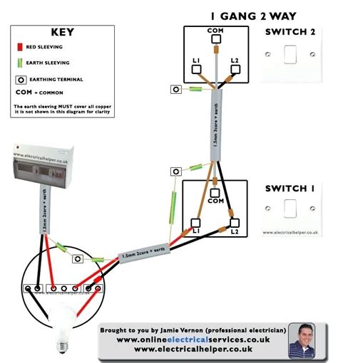 Two Gang Light Switch Wiring Diagram Uk