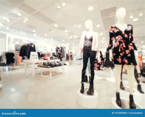 Blur of Clothing Store As Background Stock Photo - Image of fashion ...