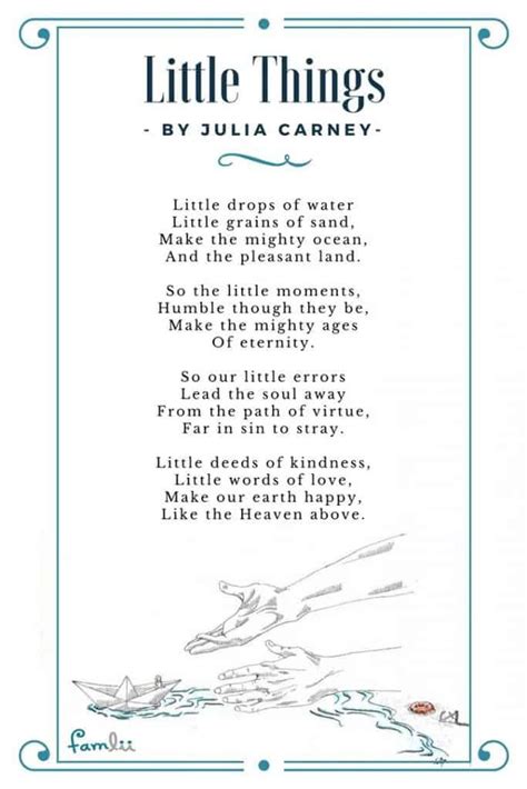 Little Things: A Poem about Small Acts of Kindness - Famlii | Small ...