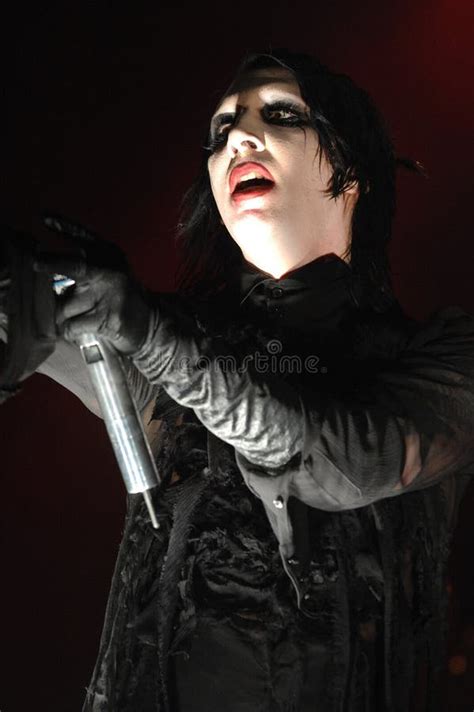 Marilyn Manson during the Concert Editorial Stock Image - Image of rock, metal: 185785429