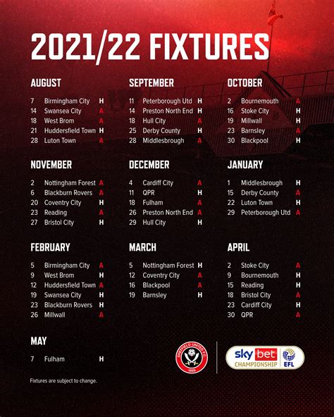 Stoke City Football Club Our Fixtures For The 22/23 Championship Season ...