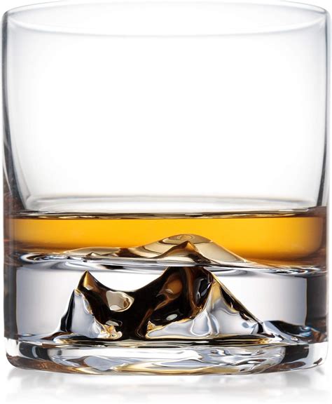 63ABOVE - Everest Whiskey Glasses Set of 2. Premium Bourbon Glasses, Rocks Glasses, Scotch ...