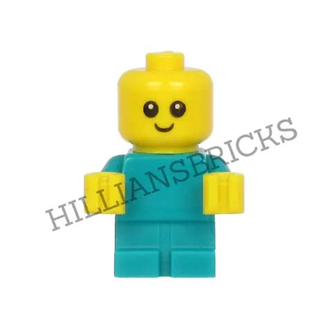 NEW LEGO MINIFIGURE - Baby - Dark Turquoise - CTY1186 - 60283 / 60330 / 60262 £7.99 - PicClick UK