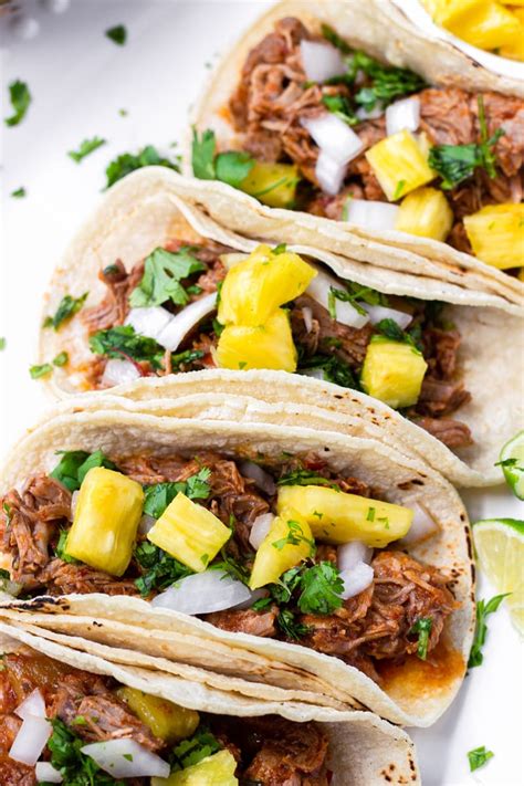 Slow Cooker Tacos Al Pastor - Cooking For My Soul