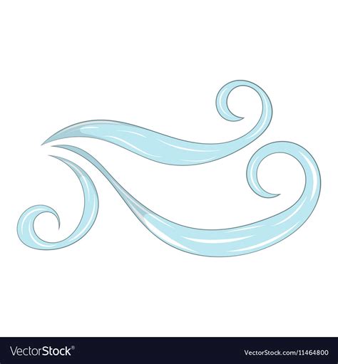 Wind icon cartoon style Royalty Free Vector Image