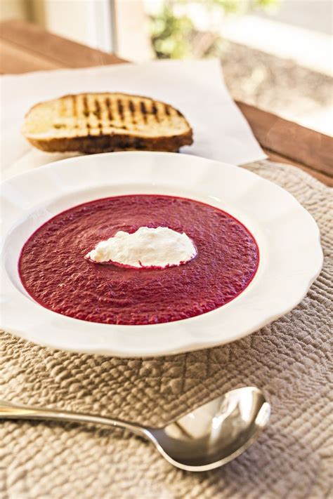 This beetroot soup with a twist will leave you admiring not just the ...